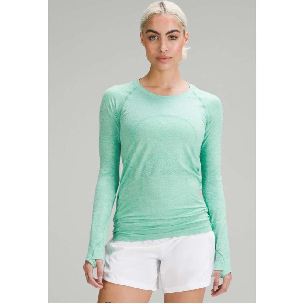 NWT Lululemon Swiftly Tech Long-Sleeve Shirt
Maldives Green Mint Moment 8 RARE
